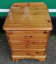 DUCAL Pine Three Drawer Bedside Chest