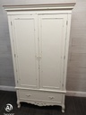 WHITE FRENCH STYLE NEAT DOUBLE WARDROBE