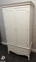 WHITE FRENCH STYLE NEAT DOUBLE WARDROBE
