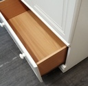 White ALSTONS Double Wardrobe with Drawer