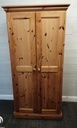 QUALITY SOLID PINE DOUBLE WARDROBE
