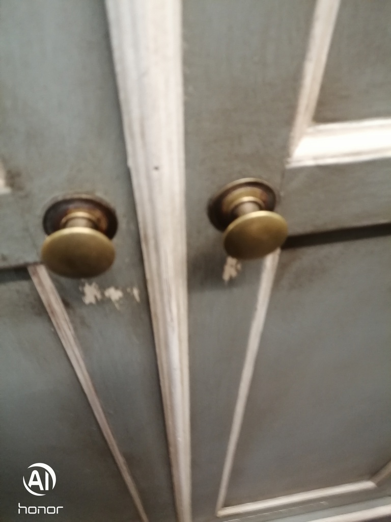 Painted solid pine painted wardrobe