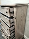 STUNNING LARGE GREY WASH STYLE CHEST DRAWERS