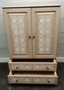 LOVELY NEAT PAINTED TOP BOX COMBI WARDROBE