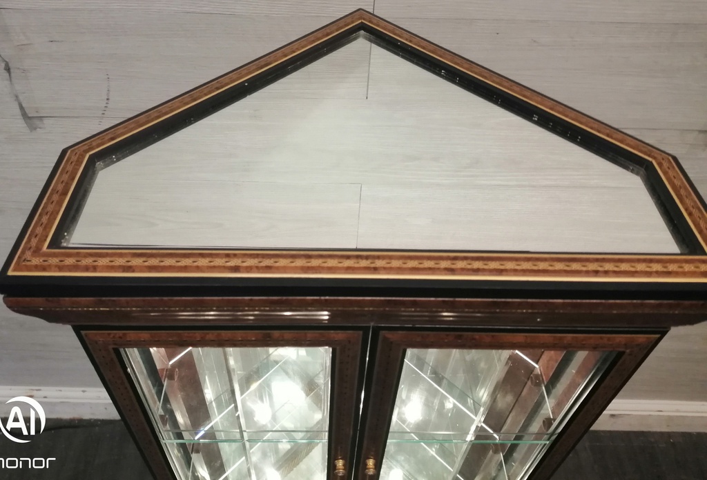 LOVELY NEAT GLAZED  CORNER DISPLAY UNIT