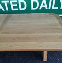 QUALITY OAK EXTENDING 11FT TABLE AND 10 CHAIRS