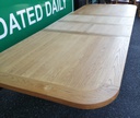 QUALITY OAK EXTENDING 11FT DINING TABLE