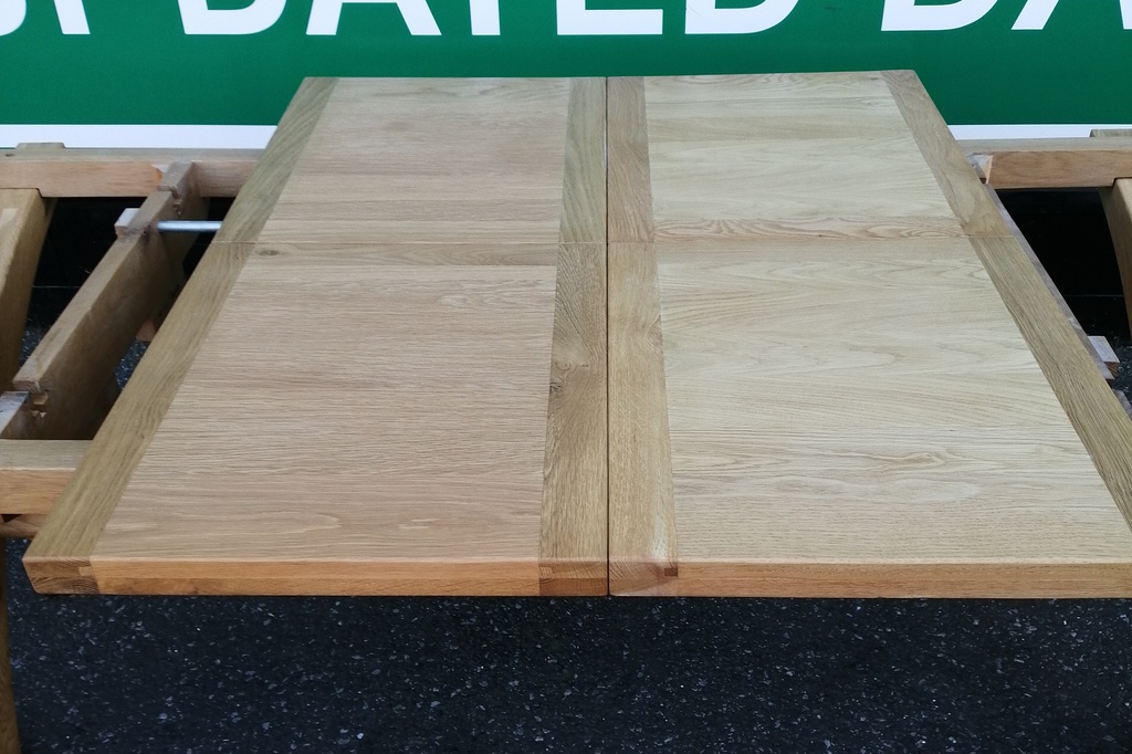 QUALITY OAK EXTENDING 11FT DINING TABLE