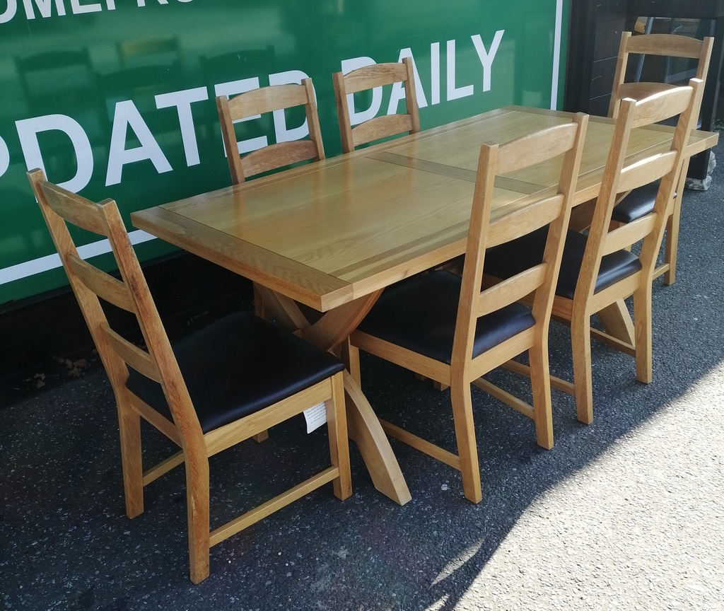 Great oak X frame table