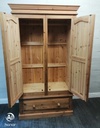 SOLID PINE WARDROBE WITH DRAWER