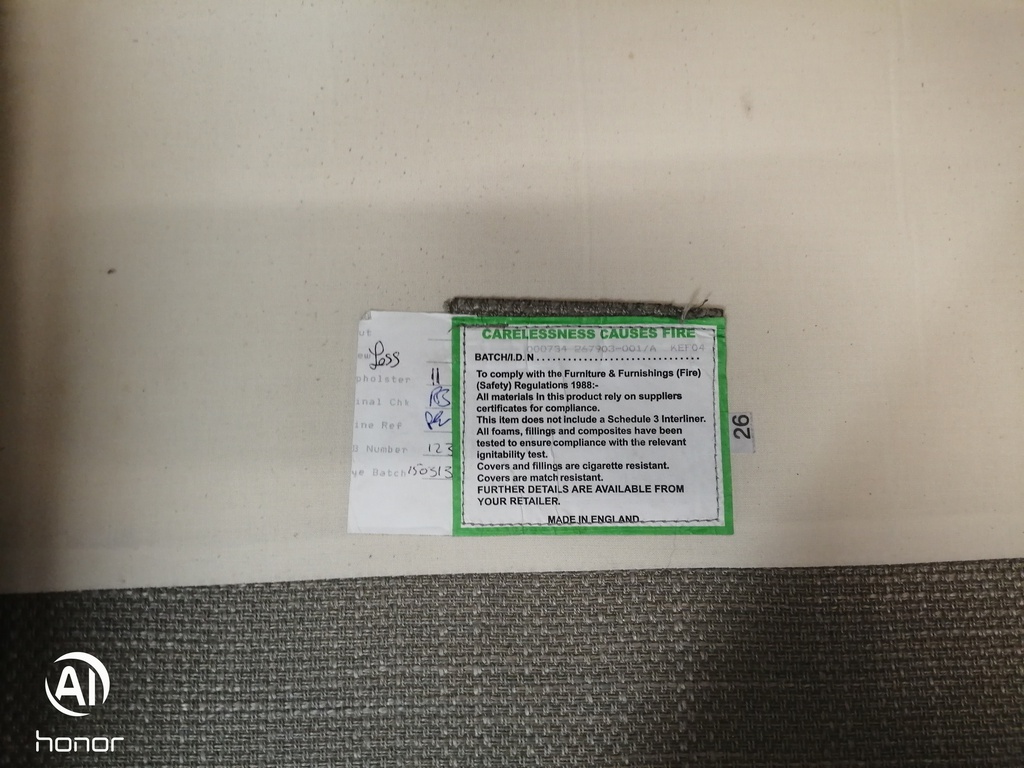 Laura Ashley neat beige sofa