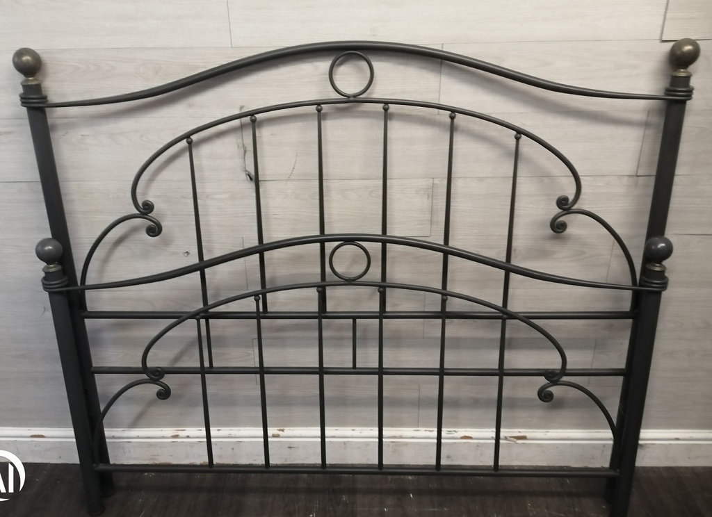 4ft 6" DOUBLE METAL GREY BED FRAME