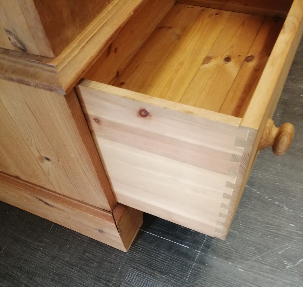 QUALITY LARGE 2 DOOR PINE WARDROBE with mirrors