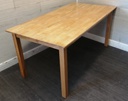 Rubber wood table and four chairs