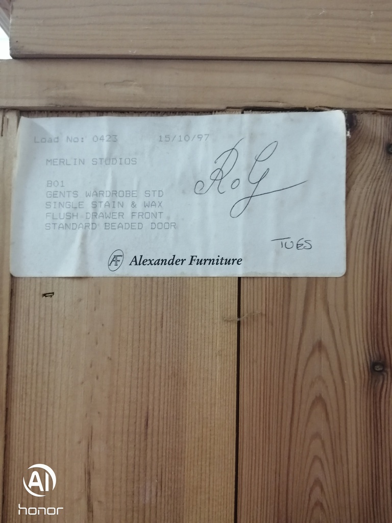 SOLID PINE WARDROBE WITH DRAWERS