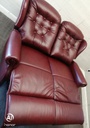 Lovely High Back Leather Two Seater Recliner Sofa