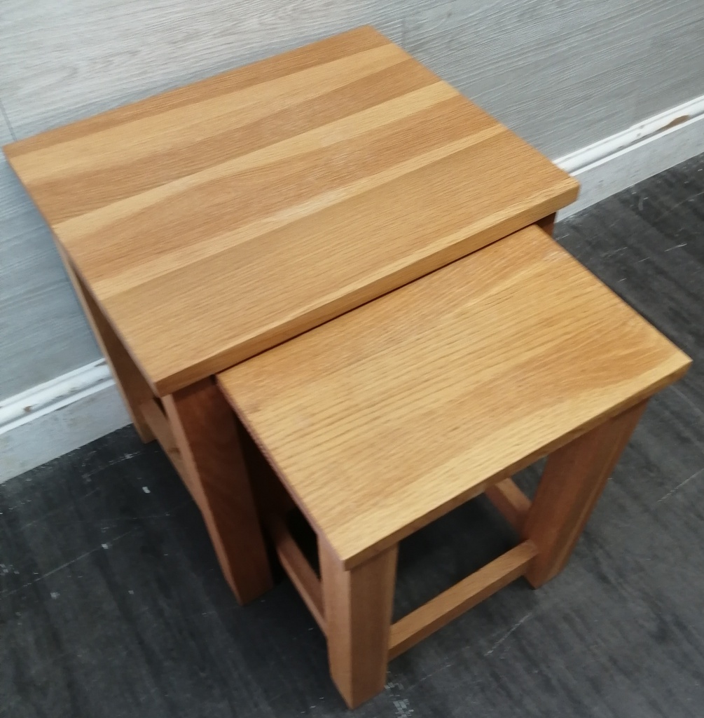 Nest of Two oak Tables