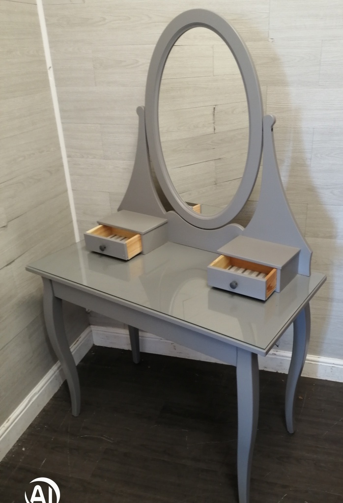 Lovely Ikea Grey Dressing Table