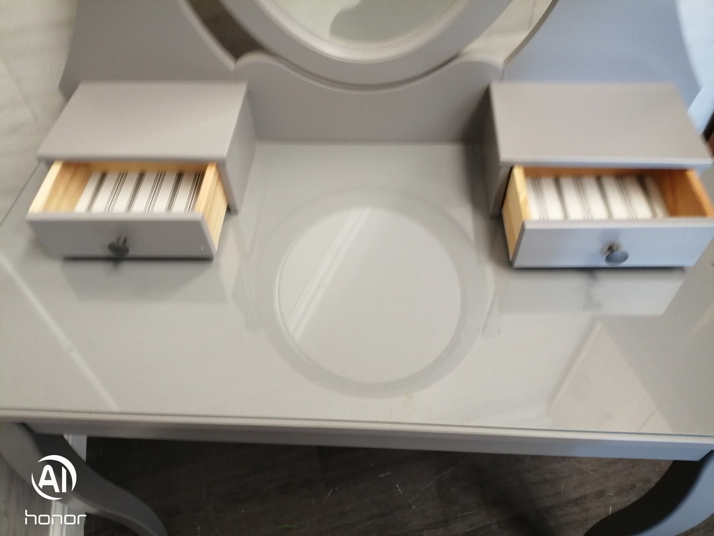Lovely Ikea Grey Dressing Table