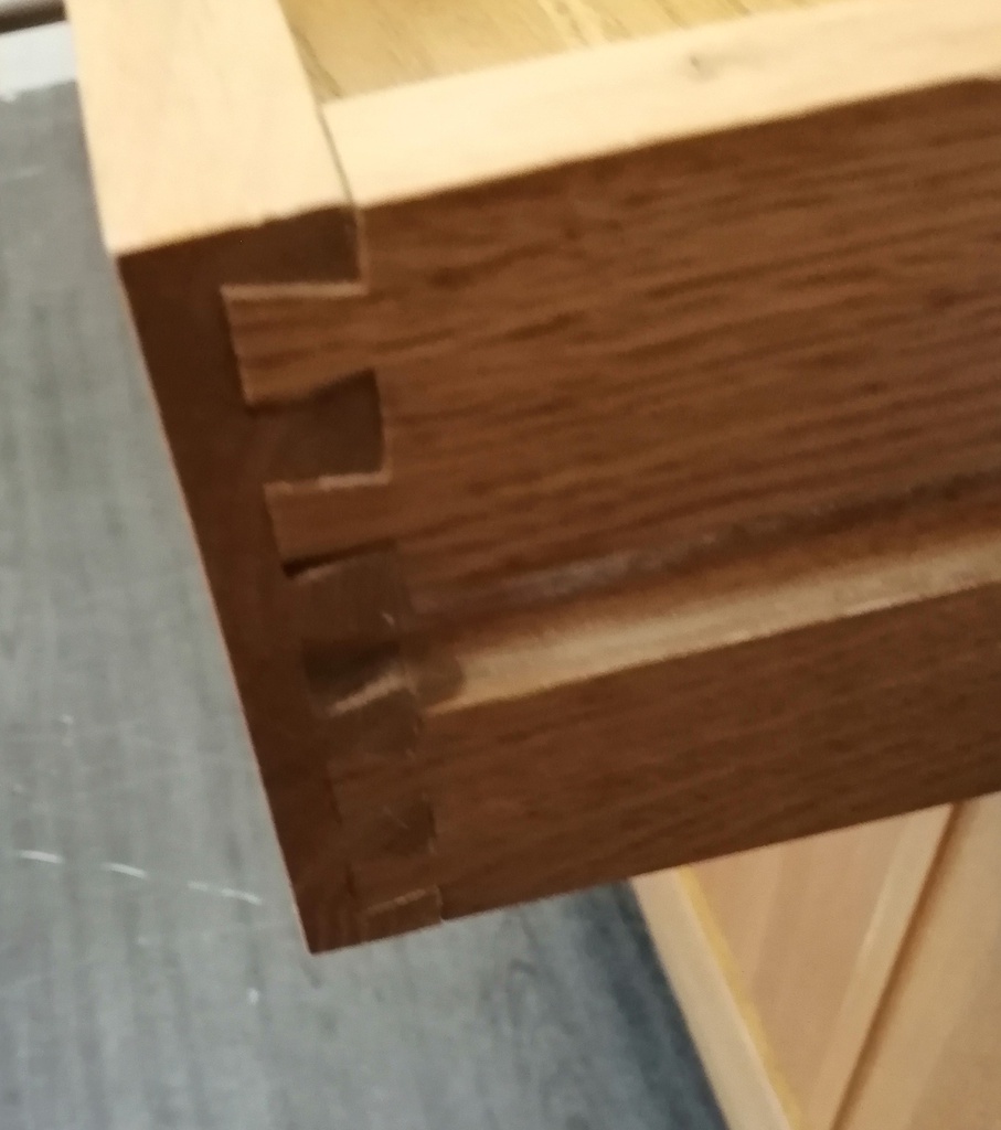 Oak sideboard with drawers