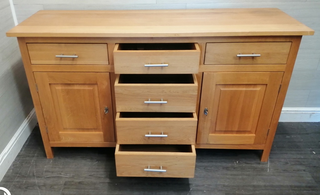Oak sideboard with drawers