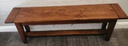 SOLID DARK WOOD  DINING BENCH