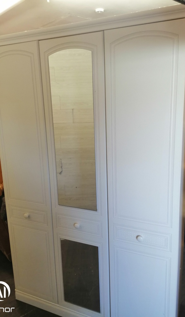 Triple White Wardrobe