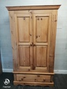 SOLID PINE WARDROBE WITH DRAWER