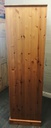 Double pine wardrobe with drawer