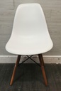 SET OF 6 WHITE EAMES STYLE CHAIR