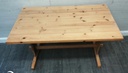 Solid Pine Dining Table &amp; Two Benches