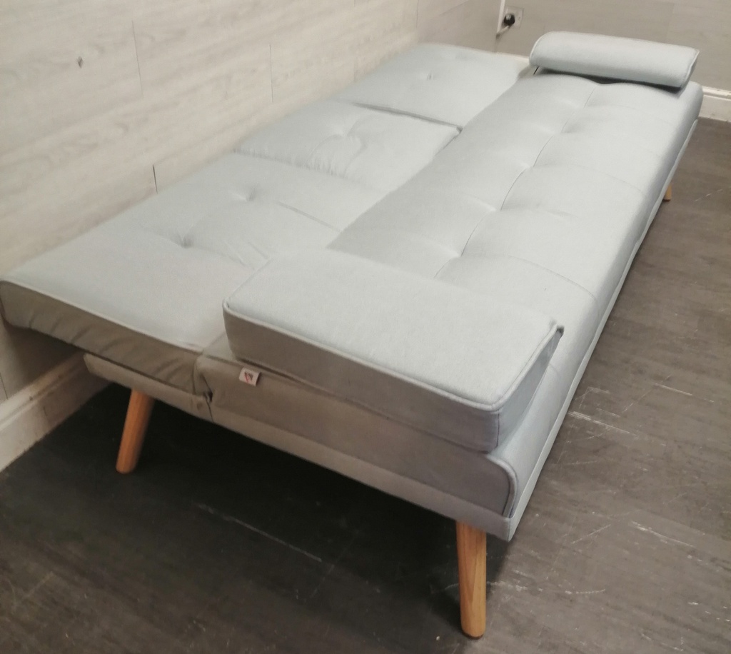 LIGHT BLUE CLICK-CLACK SOFA BED