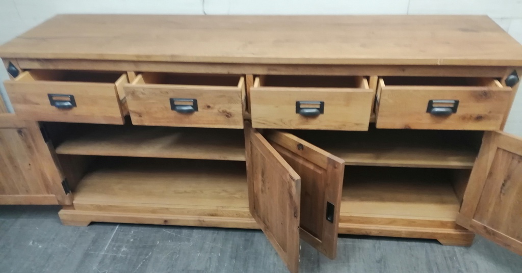 Large Rustic Pine Sideboard