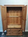 SOLID PINE WARDROBE WITH DRAWERS
