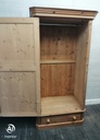 Solid pine single door wardrobe