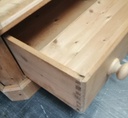Solid pine single door wardrobe