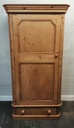 Solid pine single door wardrobe