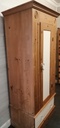 SINGLE DOOR SOLID PINE WARDROBE WITH DRAWER