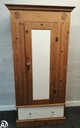 SINGLE DOOR SOLID PINE WARDROBE WITH DRAWER