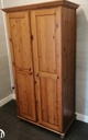 Double pine wardrobe