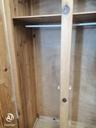 Double pine wardrobe