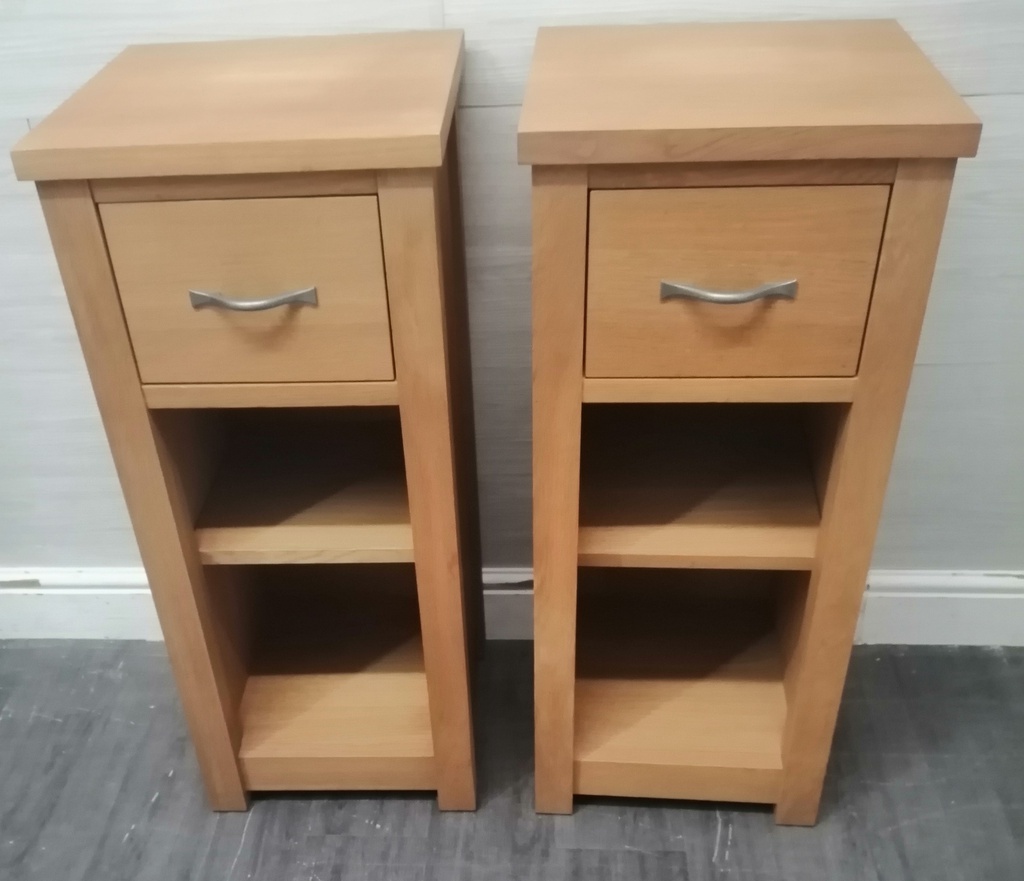 Oak bedsides or side tables from Next