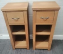 Oak bedsides or side tables from Next