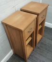Oak bedsides or side tables from Next