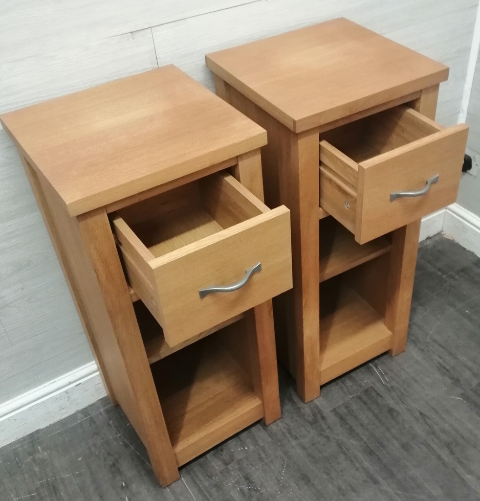 Oak bedsides or side tables from Next