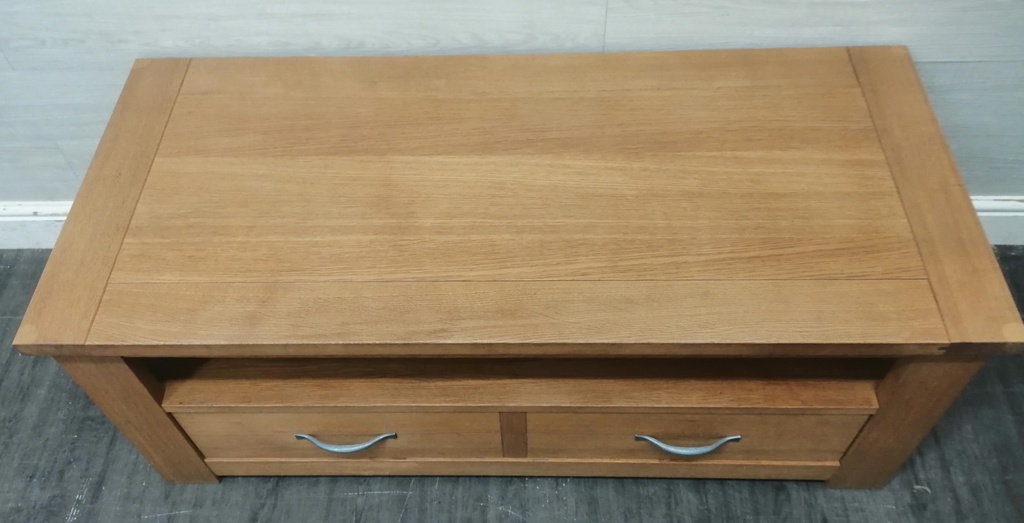 Oak Coffee Table With  Drawers from Next