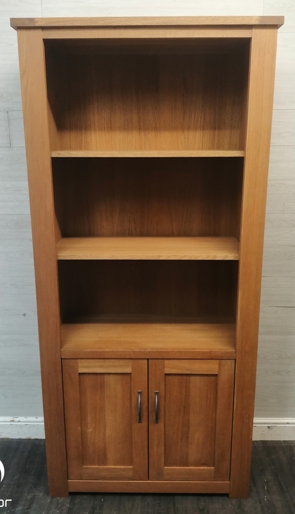Oak Cupboard Base Bookcase