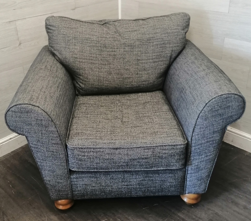 Lovely modern grey sofa &amp; armchair &amp; footstool set from Nextsuite