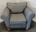 Lovely modern grey sofa &amp; armchair &amp; footstool set from Nextsuite