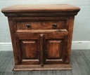 SOLID HARDWOOD SHEESHAM BEDSIDE /SIDE UNIT